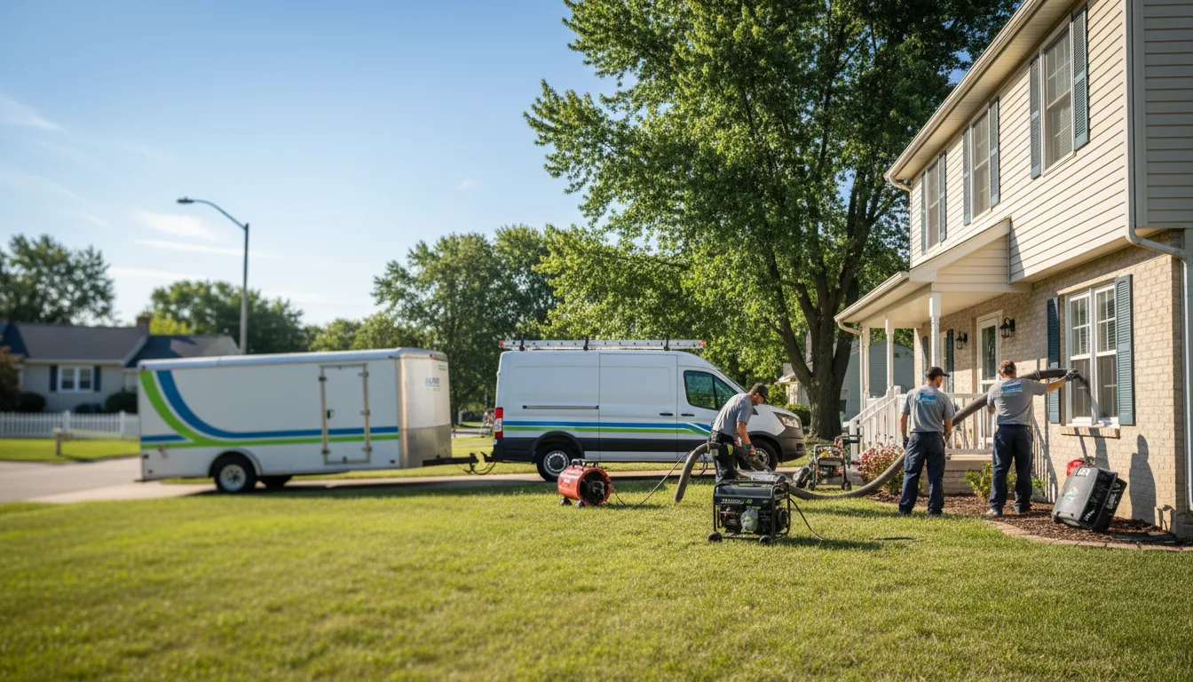 Flooded Basement Restoration And Cleanup With Repair in Idlewild, MI near me